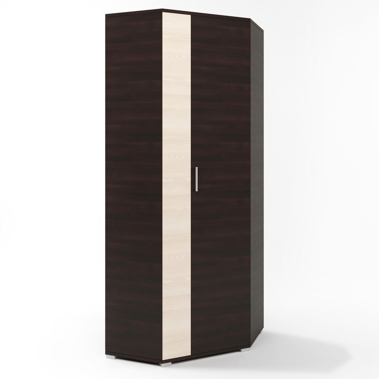 Шкаф угловой Еверест Бриз ШКУ-14 Венге/Дуб молочный (DTM-2312)