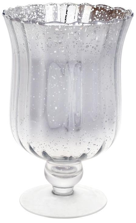 Подсвечник Aiken стеклянный 14х22 см Серебро/Антик Подсвечник Aiken стеклянный 14х22 см Серебро/Антик