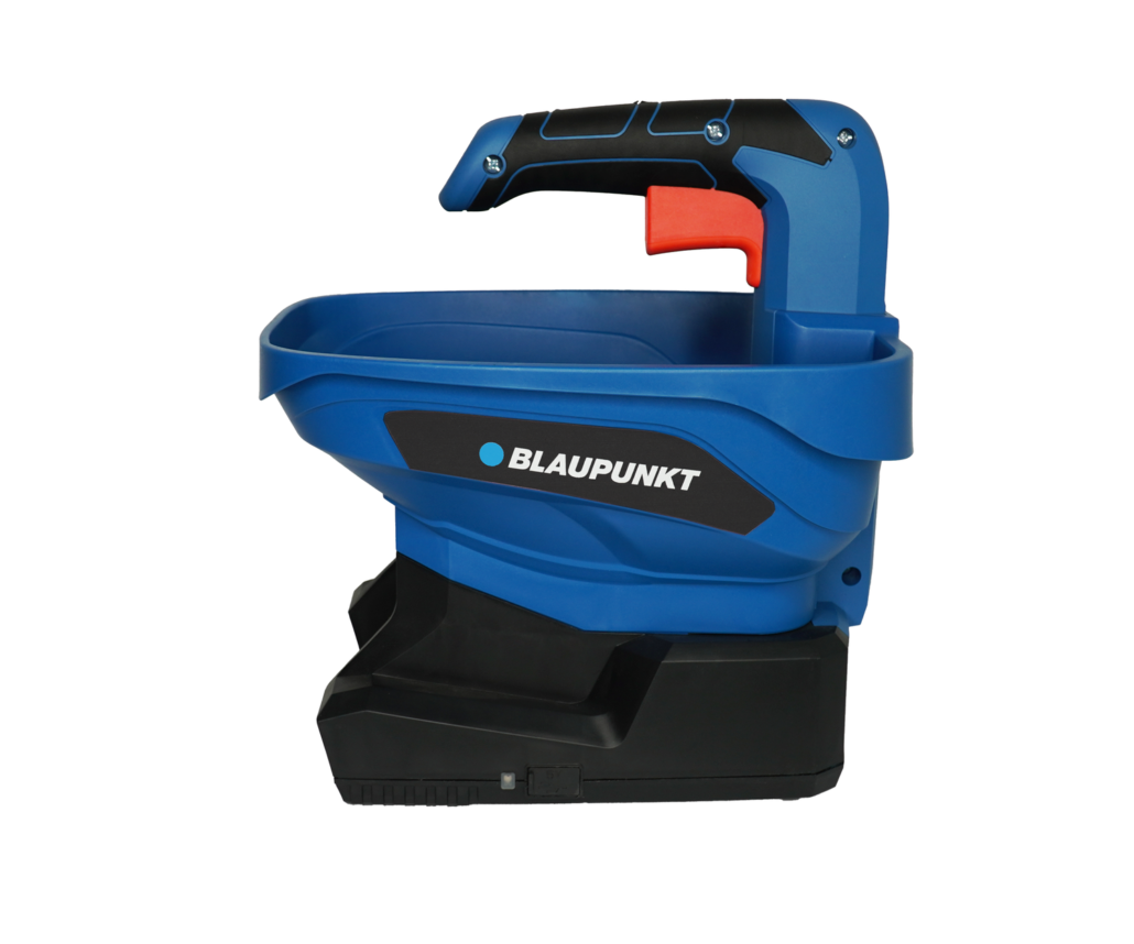 Сеялка-разбрасыватель ручная садовая аккумуляторная Blaupunkt USB 7,2 Вт бак 3,3 л для посева травы внесения удобрений и распределения соли