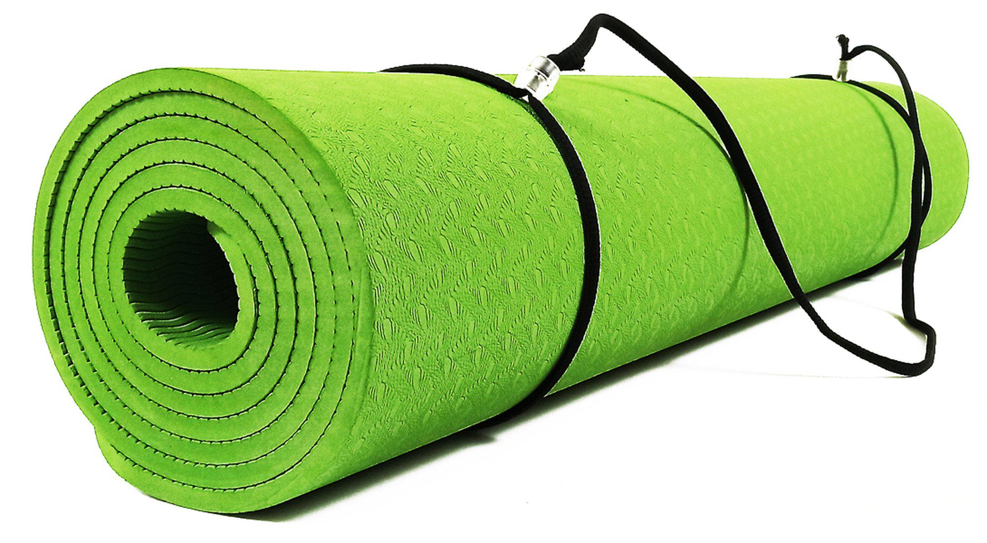 Коврик для йоги TPE EasyFit ECO-Friendly 6 мм однослойный Зеленый - фото 1 Коврик для йоги TPE EasyFit ECO-Friendly 6 мм однослойный Зеленый - фото 1