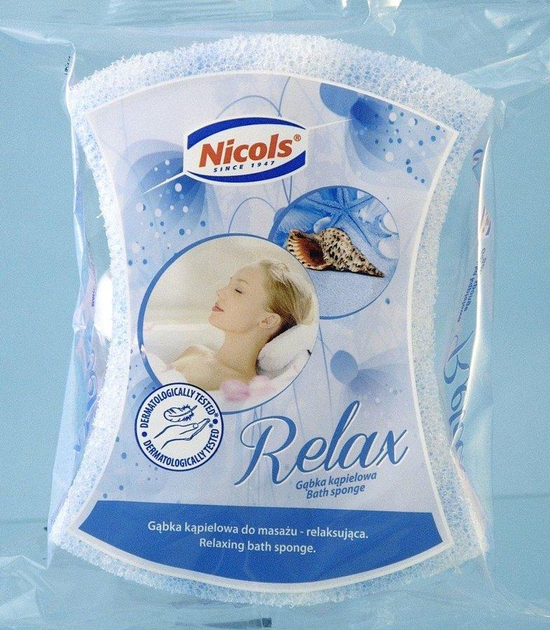 Губка банная Nicols Relax массажная (3466)