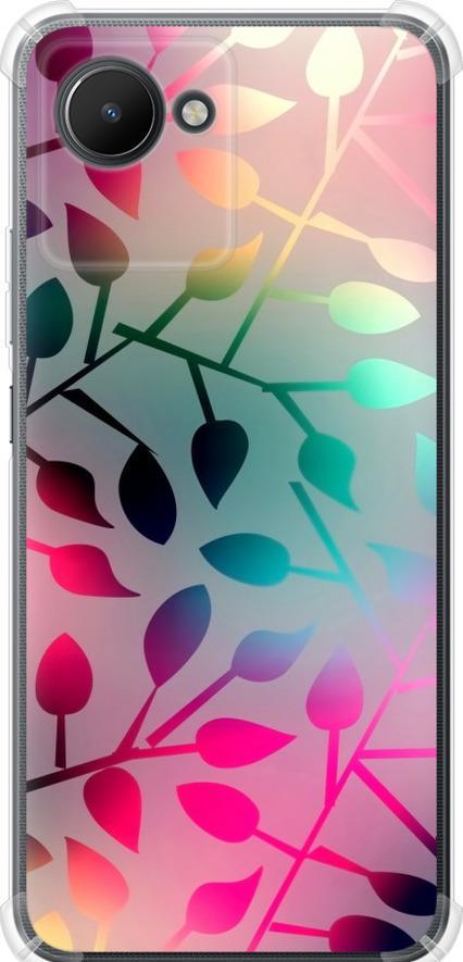 Чехол на Realme C30 Листья (2235sp-2700-42517)