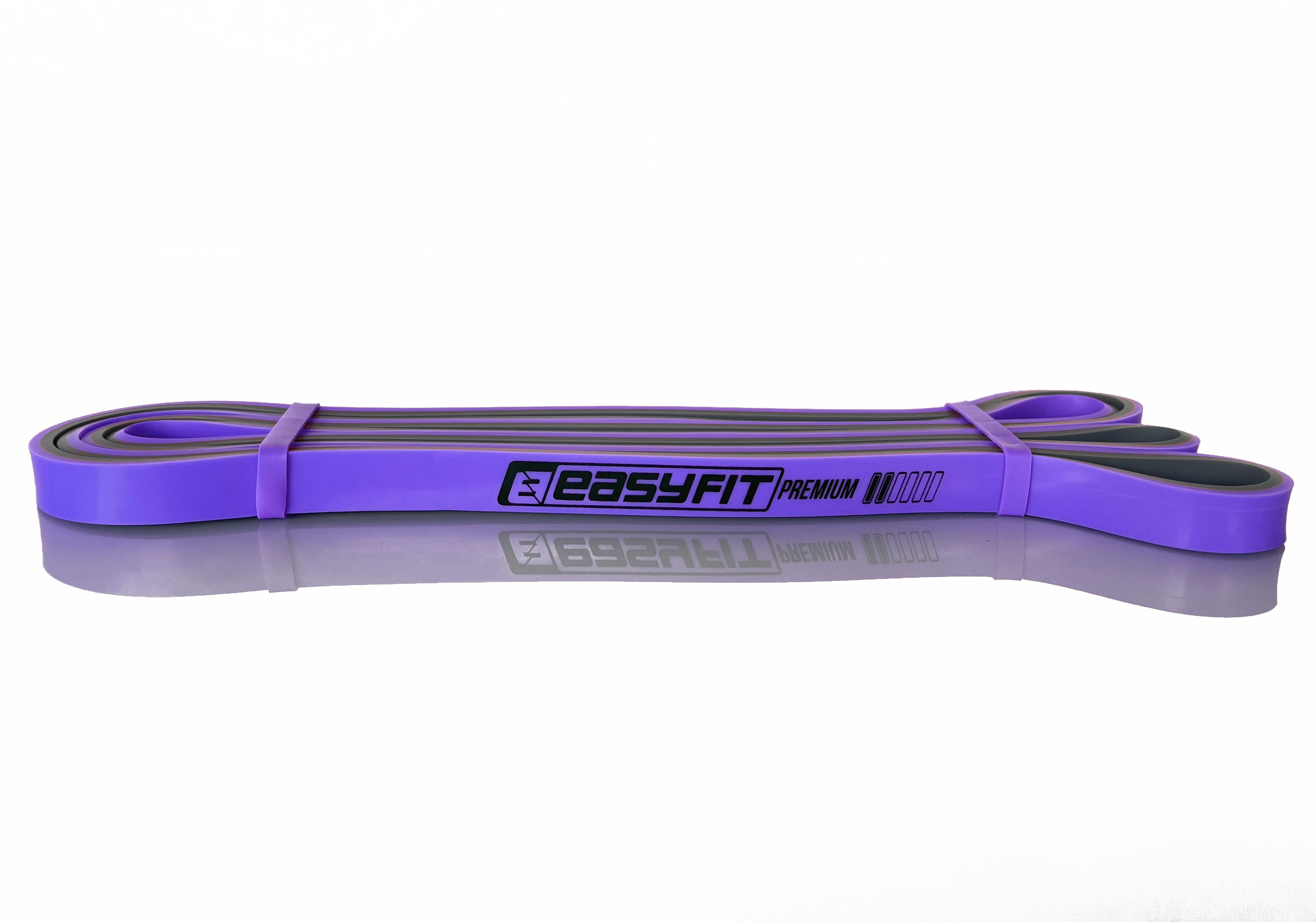 Резиновая петля Power Bands двухслойная для подтягиваний 7-15 кг Фиолетовый/Серый (EF-7-15)