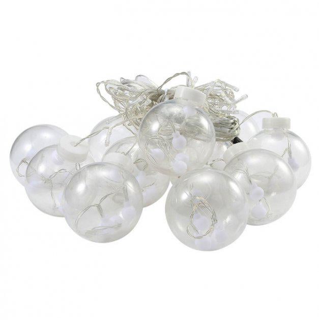 Гирлянда RD-9012 штора 400LED 20 шариков 8 см ширина 6 м 220v (10-14-14491)