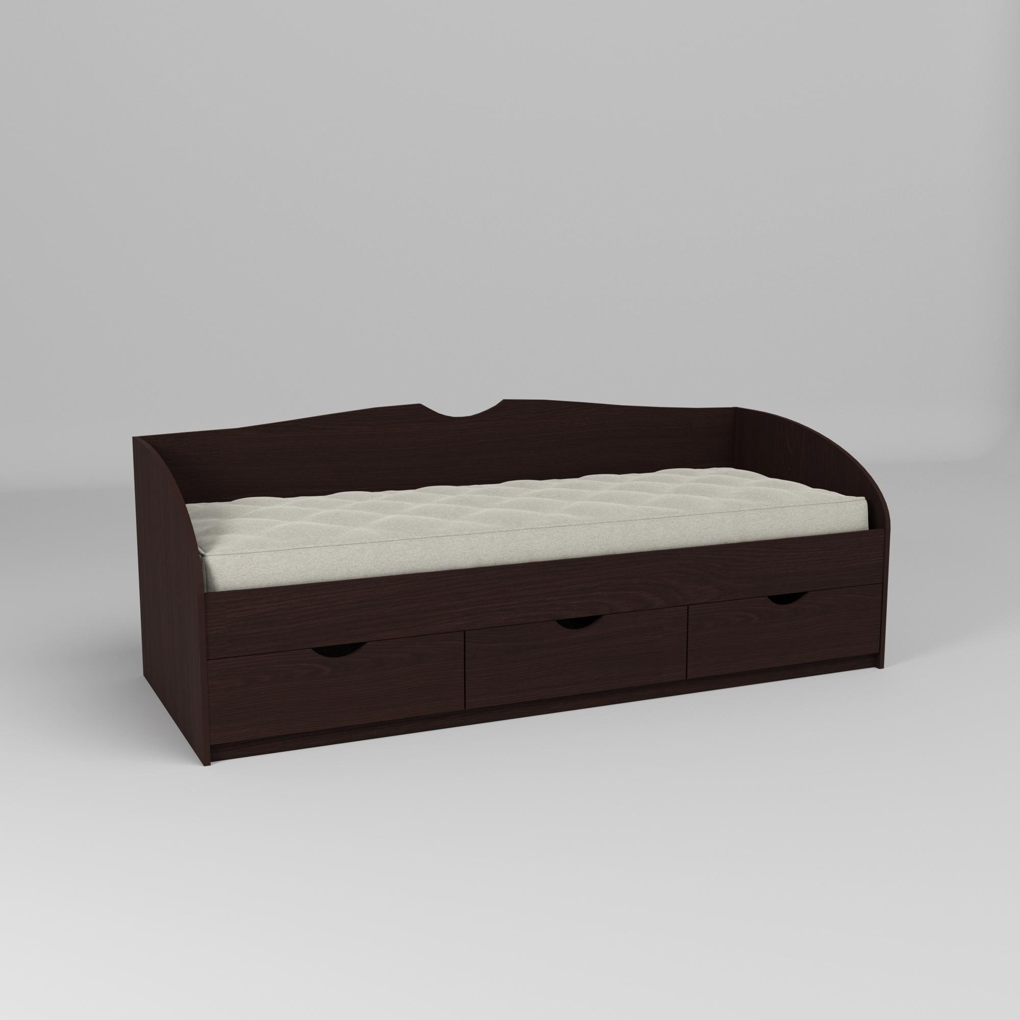 Кровать односпальная Оскар №3 2030х834х766 мм Венге Магия (12175)