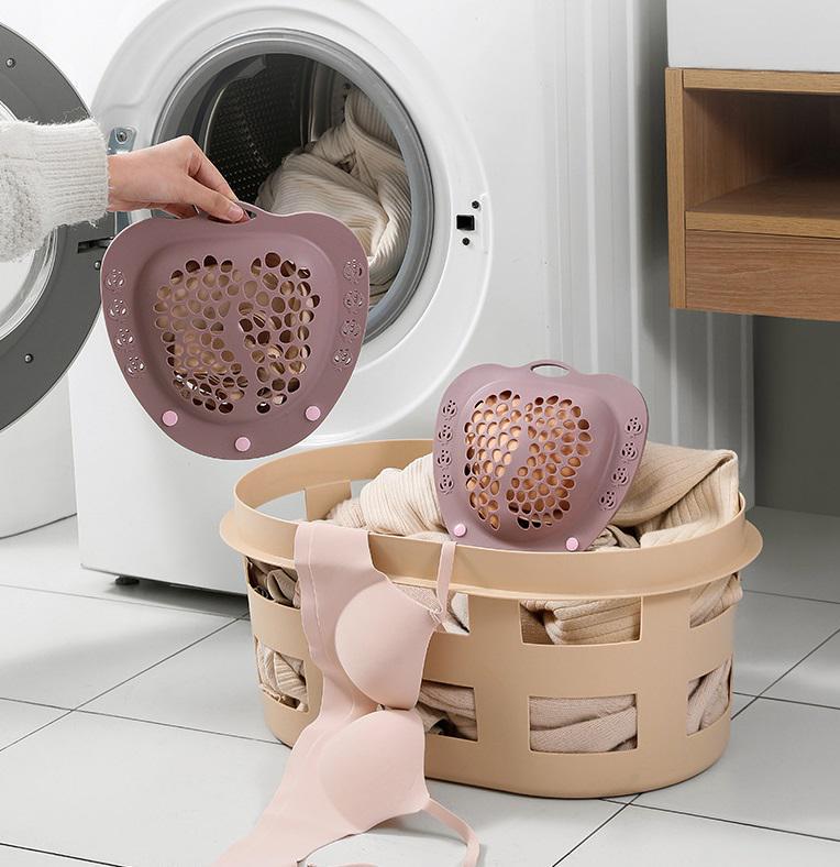 Мішок силіконовий для прання білизни 14979 22х22,5 см Блідо-рожевий (5002559) - фото 4