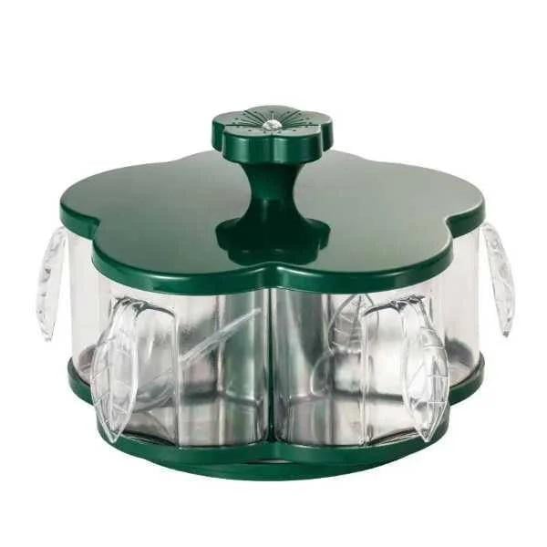 Органайзер ROUND BOX для специй и сыпучих продуктов Зеленый