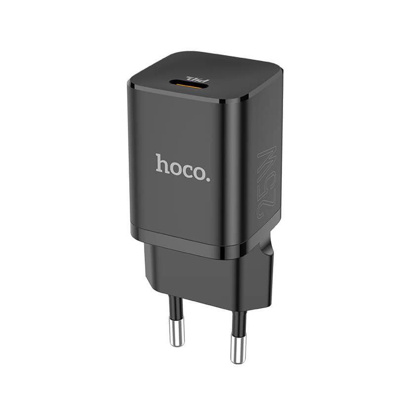 Сетевое зарядное устройство HOCO Rigorous charger N19 |Type-C, 25W, 3A, QC/PD| black Сетевое зарядное устройство HOCO Rigorous charger N19 |Type-C, 25W, 3A, QC/PD| black