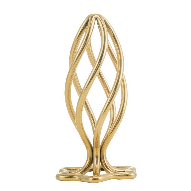 Анальная пробка LOCKINK SEVANDA Hollow Spiral Golden Metal Anal Plug S (2395658973)