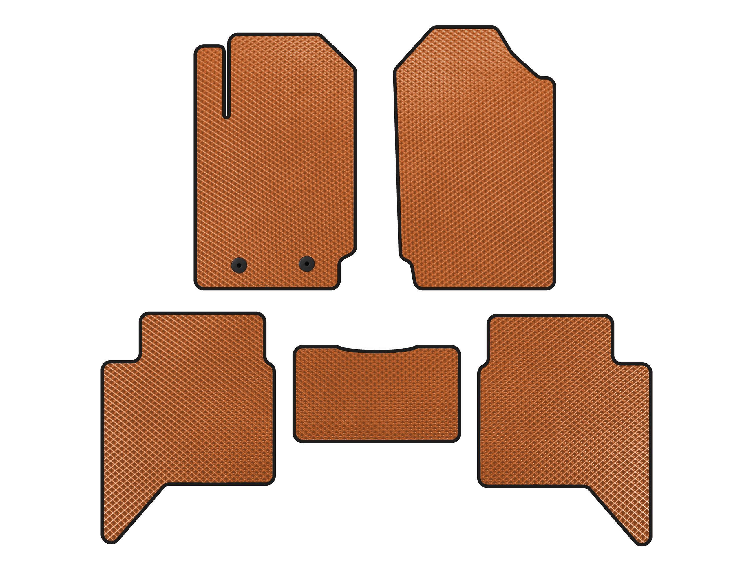 Килимки Digital Designs EVA для Ford Ranger 2011-2022 рр. етилвінілацетат Помаранчевий (144547)