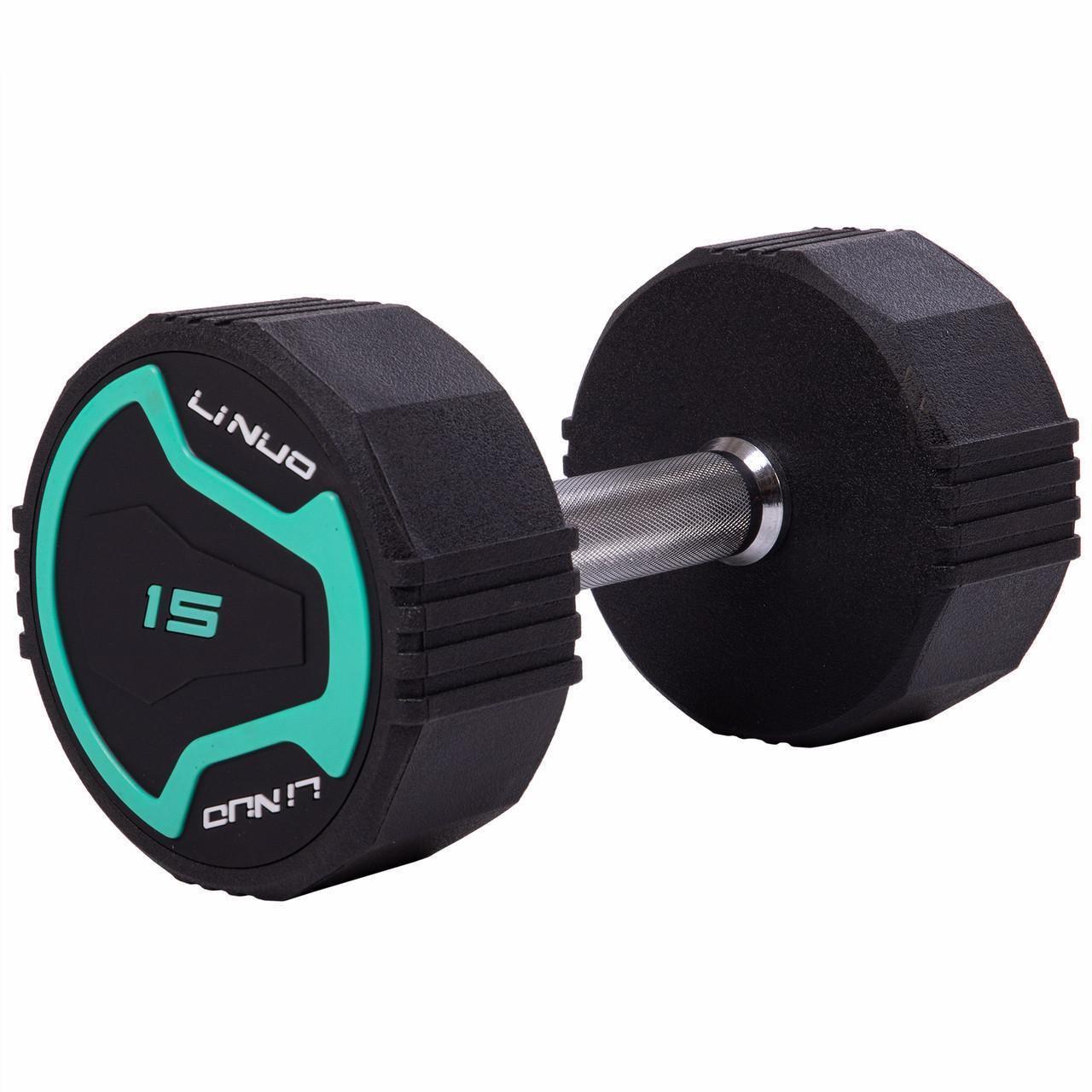 Гантель цельная LI NUO TA-3614-15 с полиуретановым покрытием 15 кг (2532854040) - фото 1 Гантель цельная LI NUO TA-3614-15 с полиуретановым покрытием 15 кг (2532854040) - фото 1