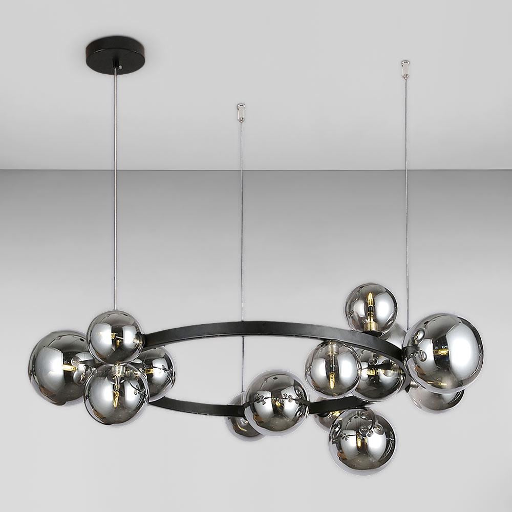 Люстра подвесная молекула Light House LS-17132-15 BK/BK Черный