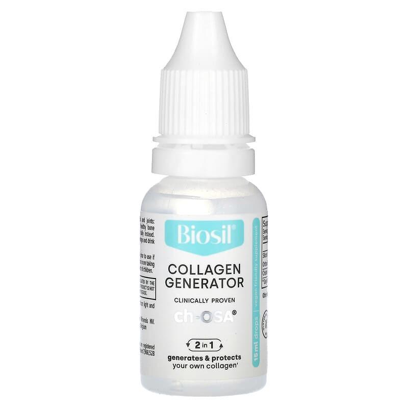 Кремний и холин BioSil by Natural Factors Advanced Collagen Generator источник коллагена 15 мл - фото 3