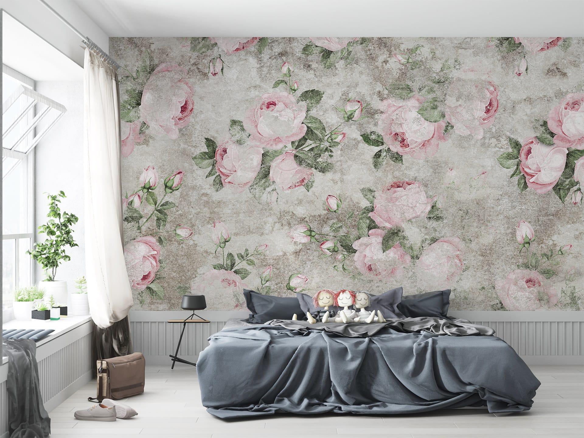 Фотообои флизелиновые Styleo Print-walls Розы в стиле винтаж 0379 300х200 см (Pw-0379)