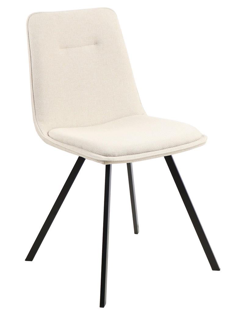 Стул для кухни Vetro Mebel M-71 металл/ткань Черный/Айвори (46595)