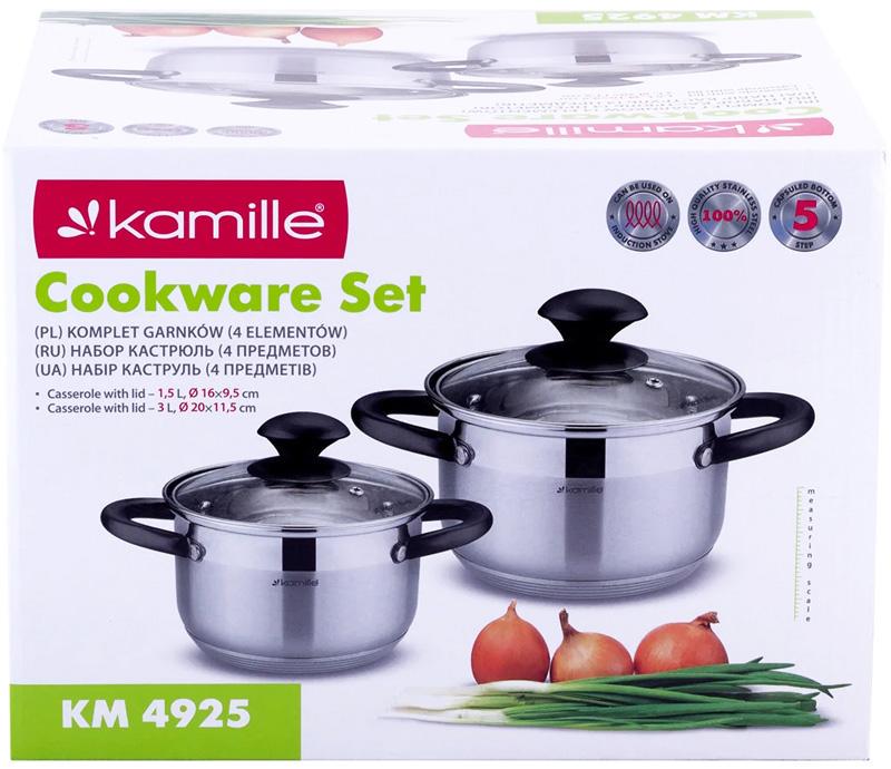 Набір каструль Groningen з нержавіючої сталі з 5-шаровим індукційним дном 1,5/3 л - фото 6 Набір каструль Groningen з нержавіючої сталі з 5-шаровим індукційним дном 1,5/3 л - фото 6