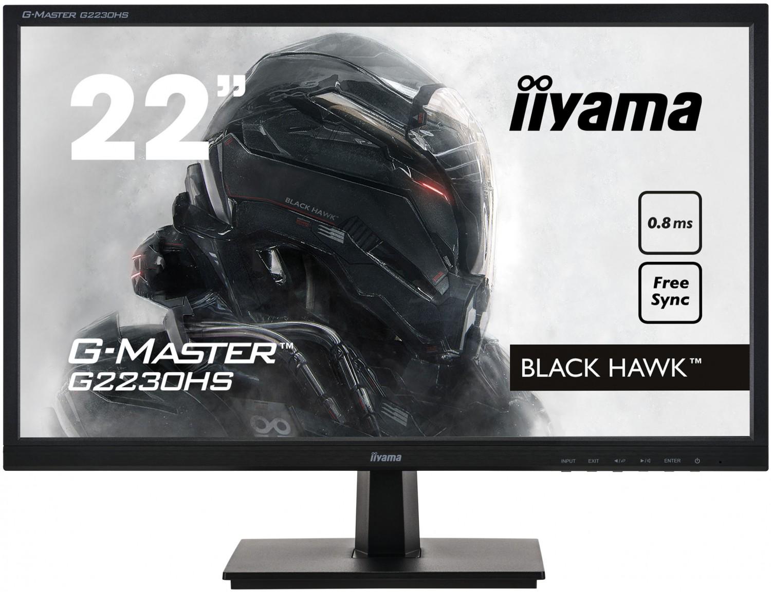 Монітор ігровий Iiyama G-Master G2230HS-B1 Hawk 22" Black (4948570117819) - фото 1