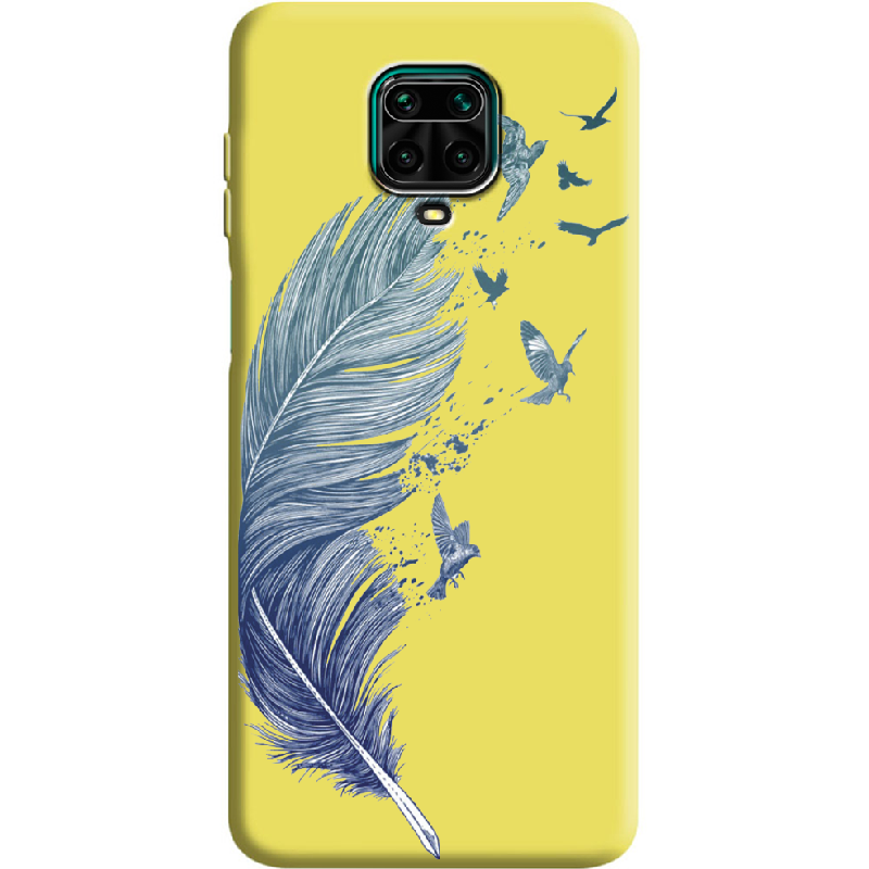 Чехол Boxface Xiaomi Redmi Note 9S Feather Желтый силикон (39475-cc38-39918)