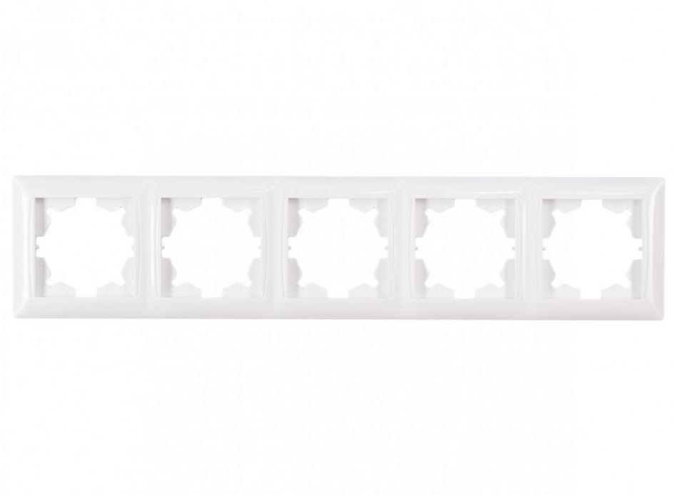 Рамка 5-я горизонтальная Luxel Primera Белый (3025)