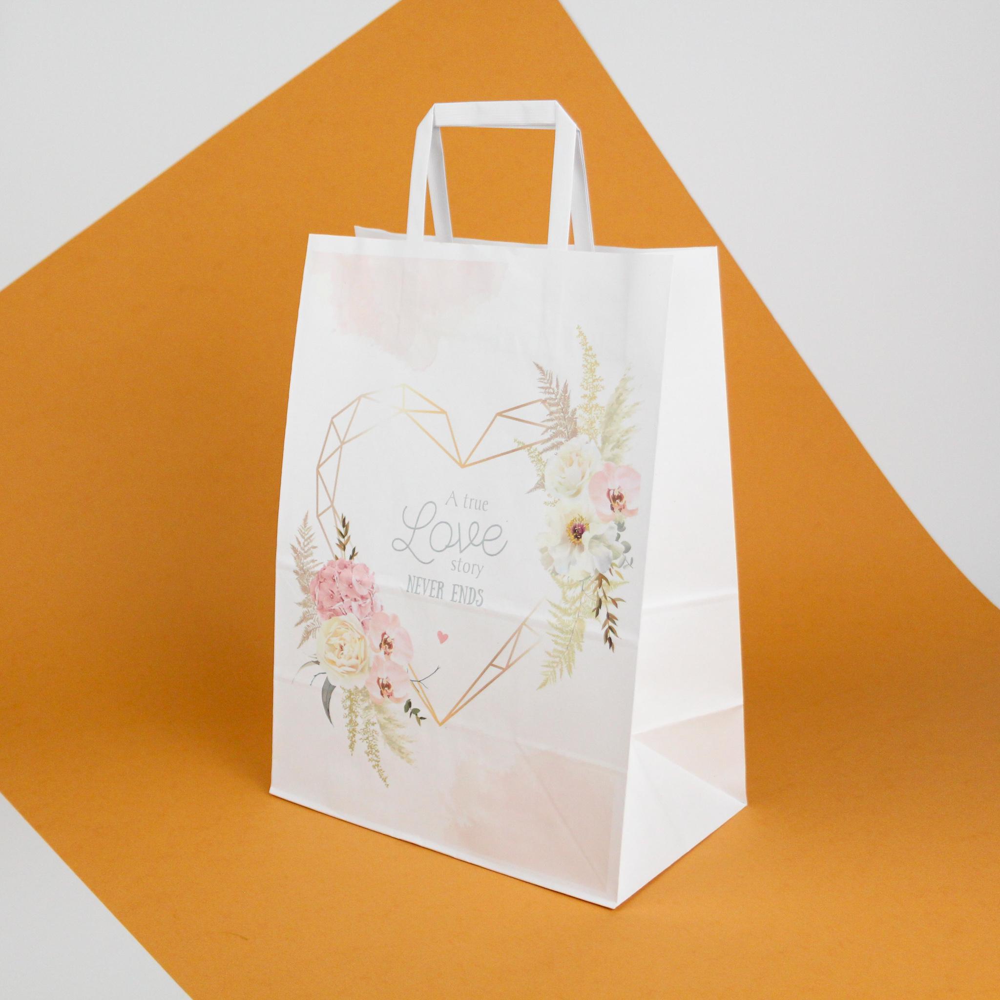 Пакет для романтических подарков 260х150х350 мм 20 шт.