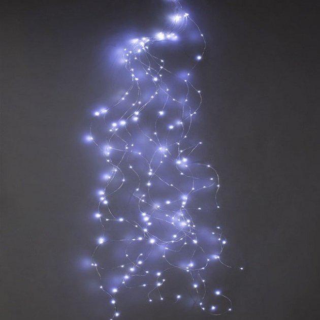 Гирлянда-пучок электрическая Led Конский хвост на 200 светодиодов 10 нитей 2 м по 20 диодов статический режим Белый