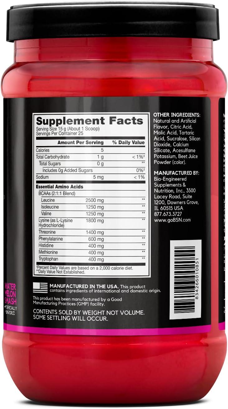 Комплекс амінокислот Bsn AminoX EAAs Watermelon 375 г - фото 2 Комплекс амінокислот Bsn AminoX EAAs Watermelon 375 г - фото 2
