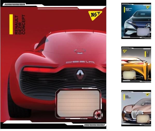 Зошити учнівські у лінійку YES Dezir concept 24 арк. 20 шт. в уп. (MTT-163175)