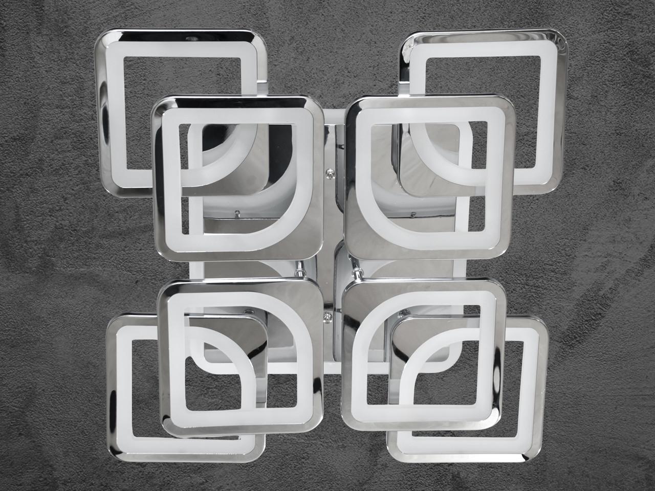 Люстра с диммером и LED подсветкой HS8060-4+4HR-LS 130W на 20 м2 Хром (1488828967) Люстра с диммером и LED подсветкой HS8060-4+4HR-LS 130W на 20 м2 Хром (1488828967)