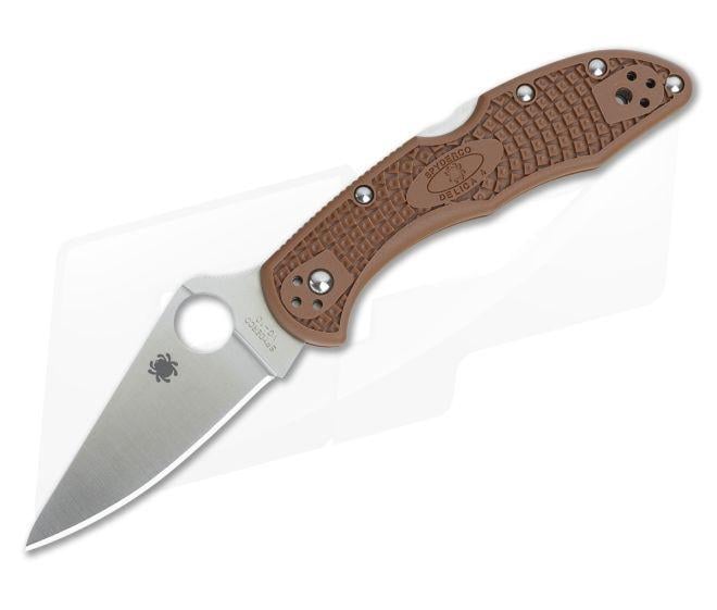Туристический нож охотничий Spyderco Delica 4 Коричневый (715/2)