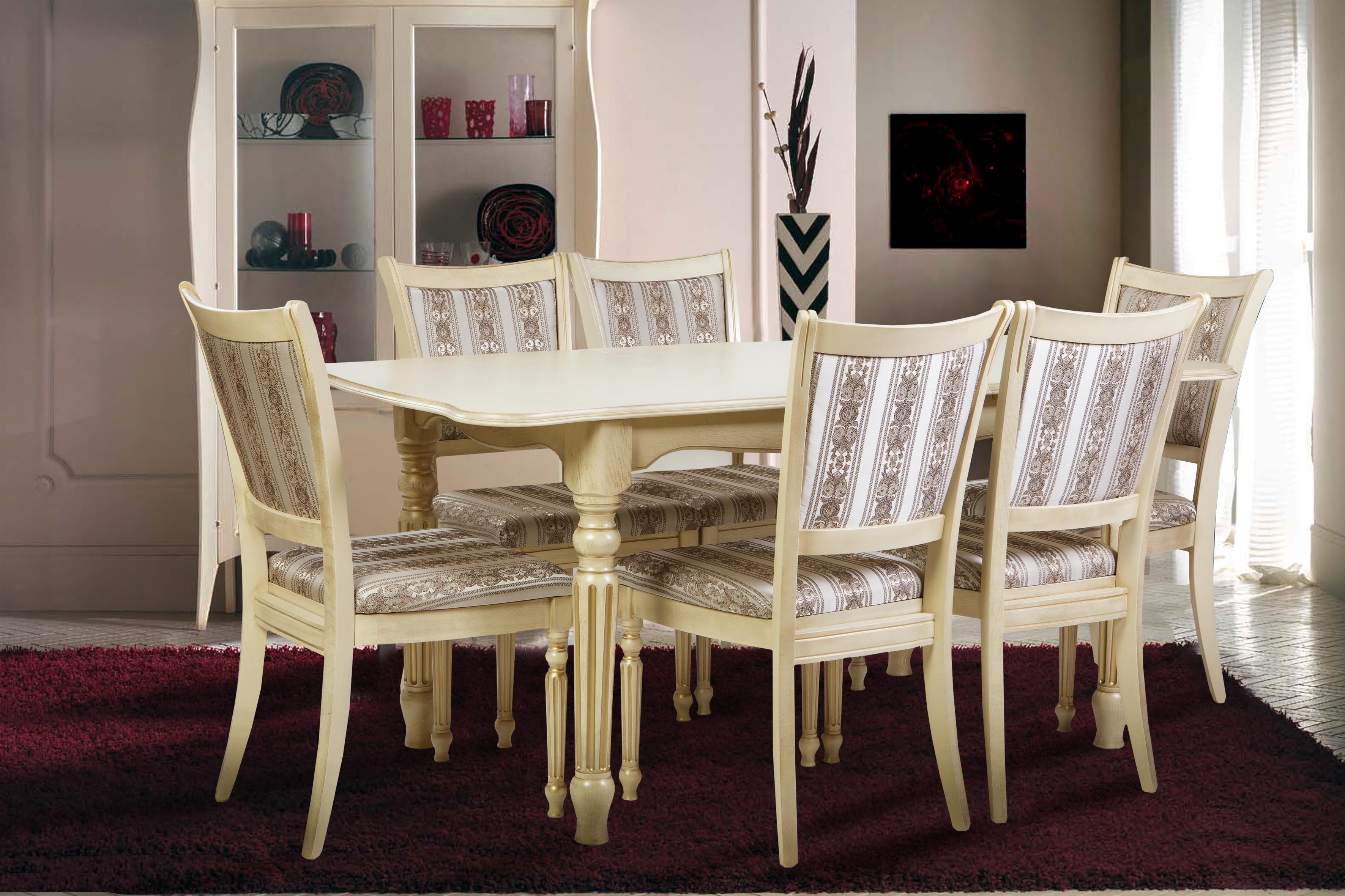 Обеденный стол Палермо Венеция 1200/1600х800х760 мм Слоновая кость (GAА0020309) - фото 3 Обеденный стол Палермо Венеция 1200/1600х800х760 мм Слоновая кость (GAА0020309) - фото 3