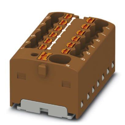 Розподільний блок Phoenix Contact PTFIX 4/12X1,5 BN 450В 17,5A Push-in Коричневий (1046964)