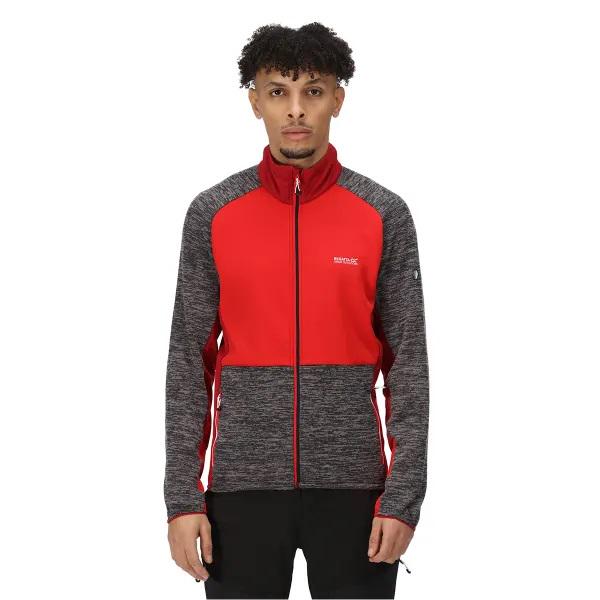 Кофта мужская флисовая Regatta Coladane IV Fleece M Dark Grey/Chilly Red (RMA515-M) - фото 6