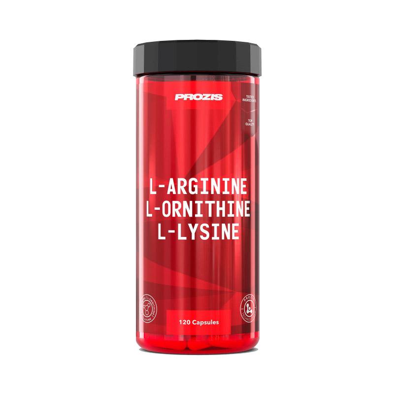 Аминокислота Prozis L-Arginine L-Ornithine L-Lysine 120 капс. (3152)