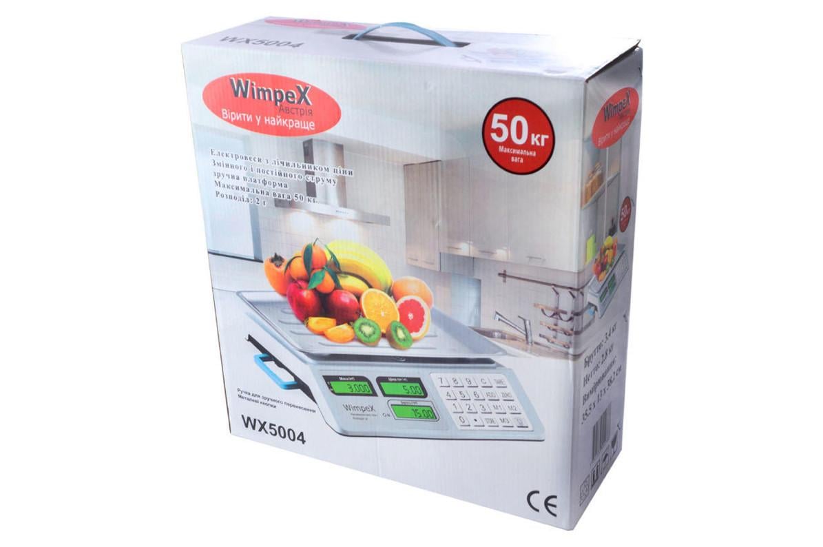 Весы торговые электронные Wimpex WX-5004 до 50 кг - фото 5