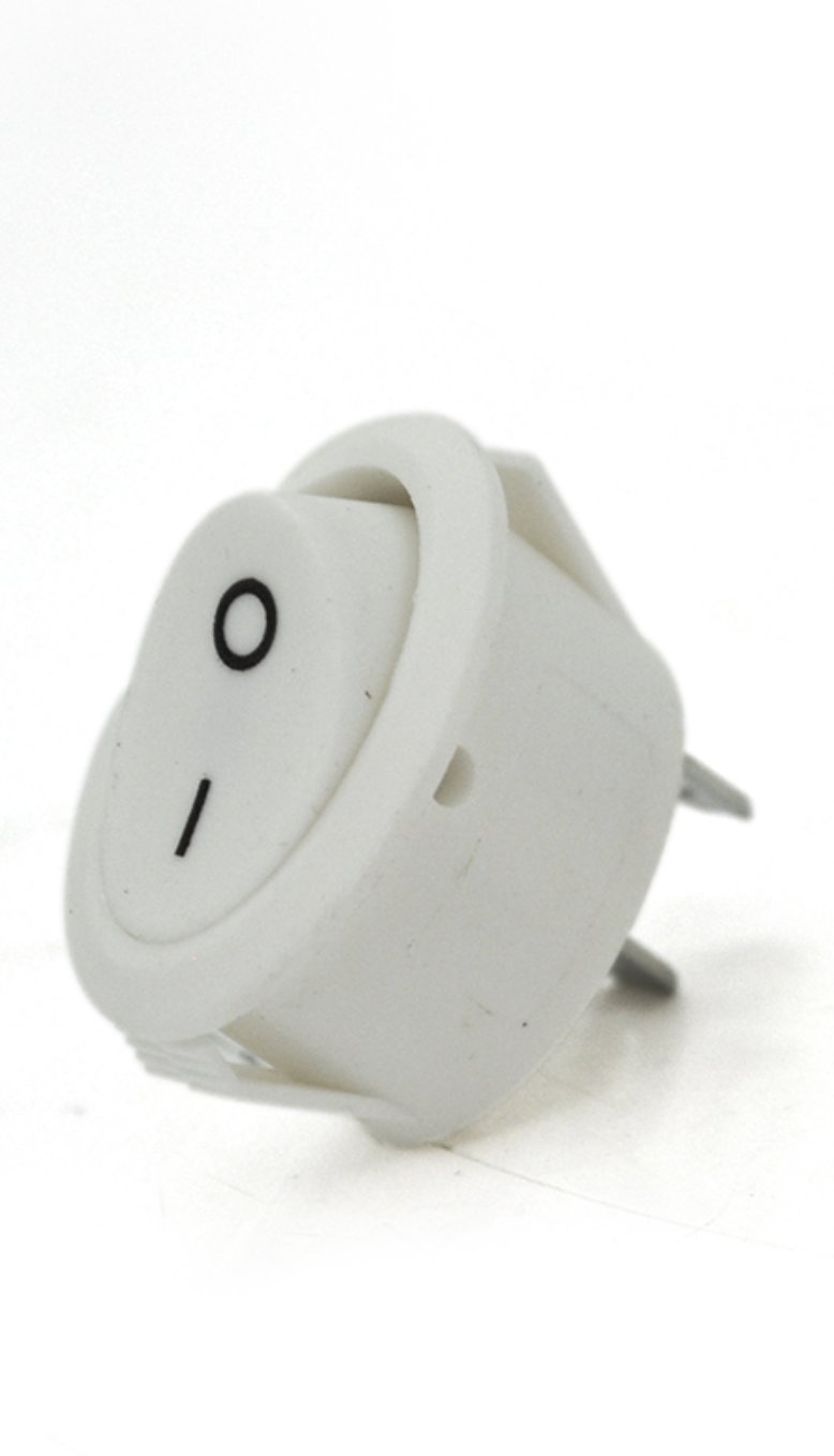 Перемикач on/off KCD1-301 250VAC 10A 2 контакти White (YUT_V3629)