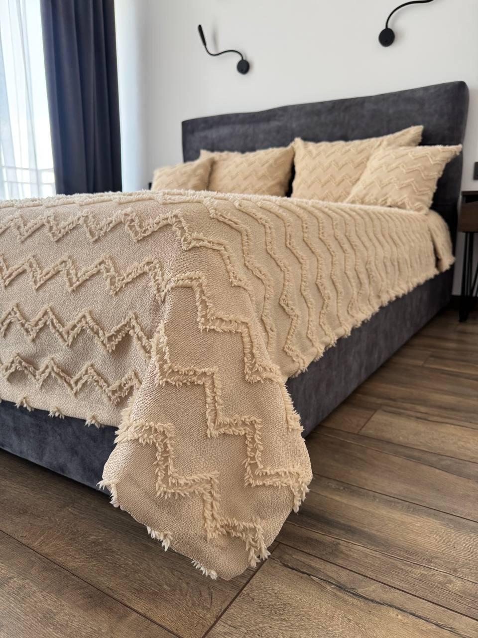 Покрывало Хельга 120x250 см Бежевый (20774-4-120x250cm) - фото 16