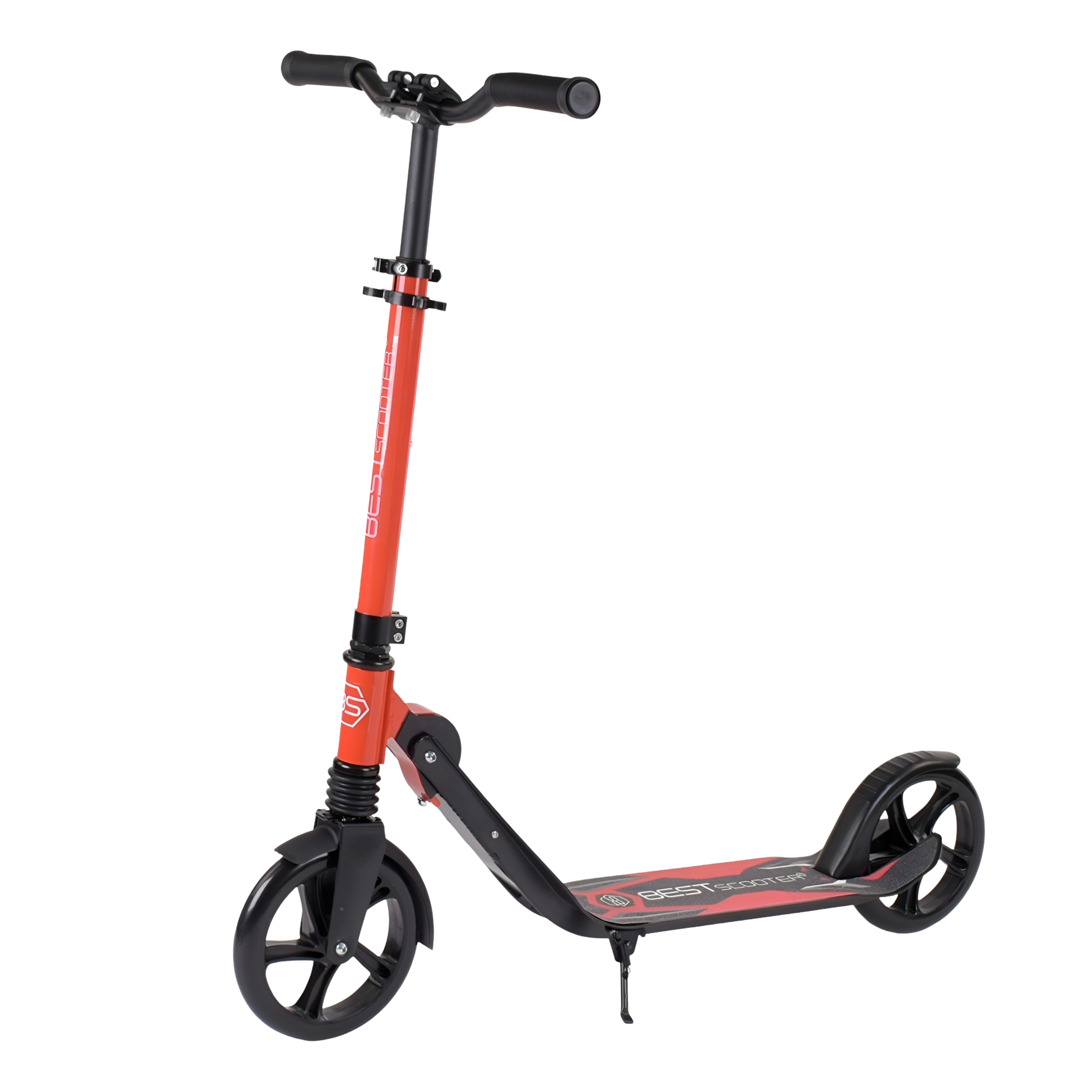 Самокат детский Best Scooter колеса PU 20 см алюминиевая рама Красный (32399)