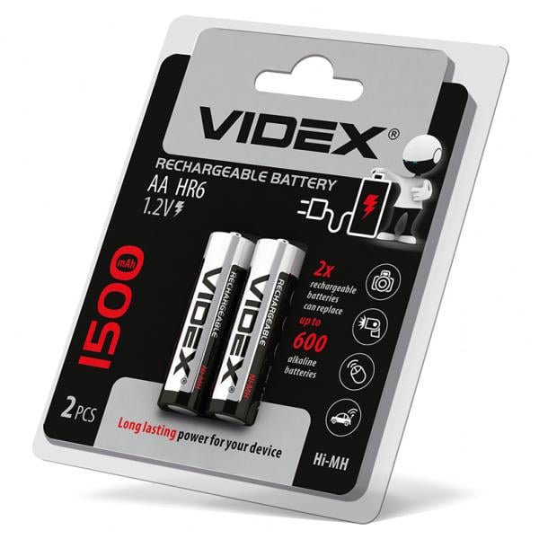 Акумулятори Videx HR6/AA 1500mAh 2 шт.