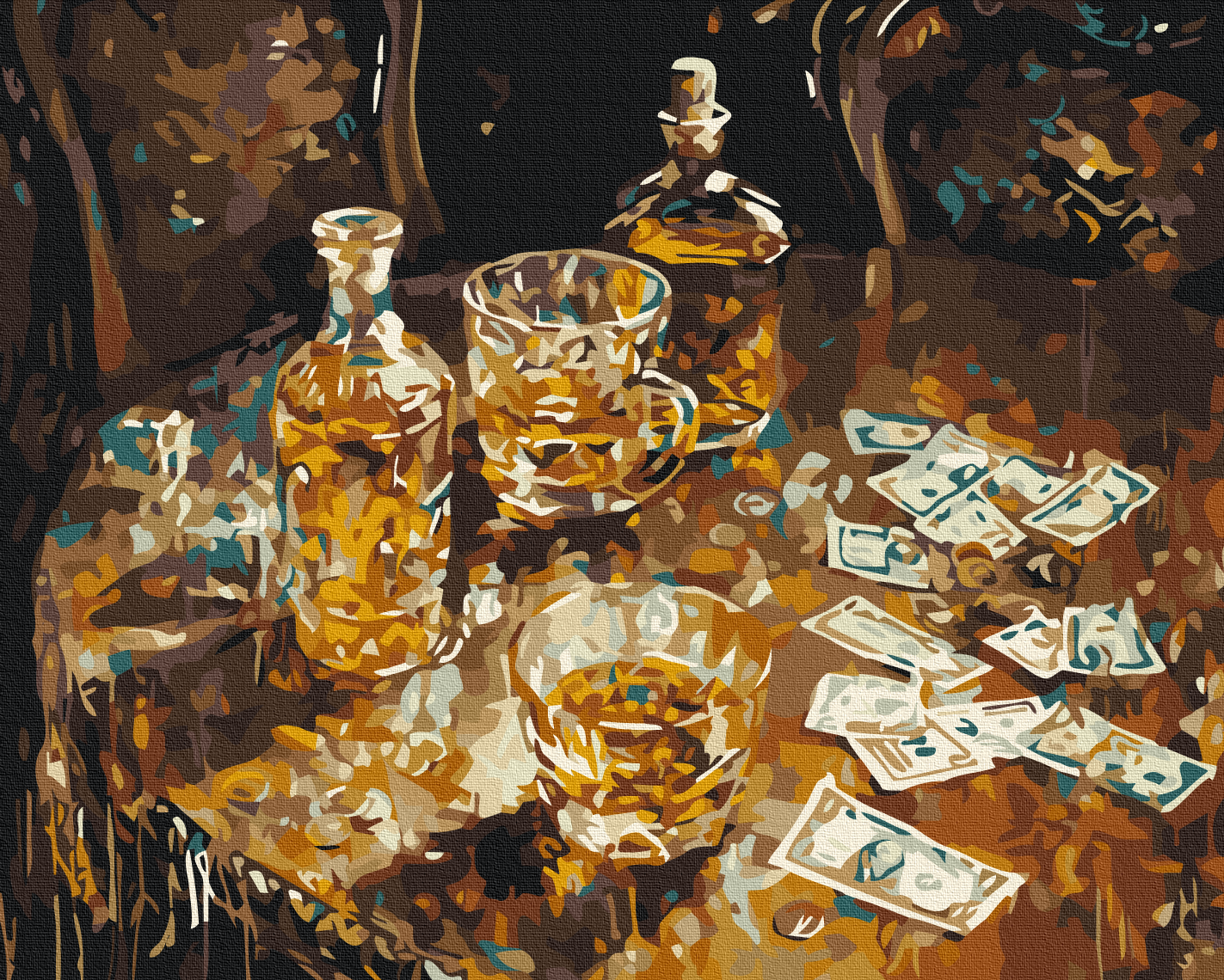 Картина за номерами Brushme Золотий відпочинок 40x50 см (BS53980)