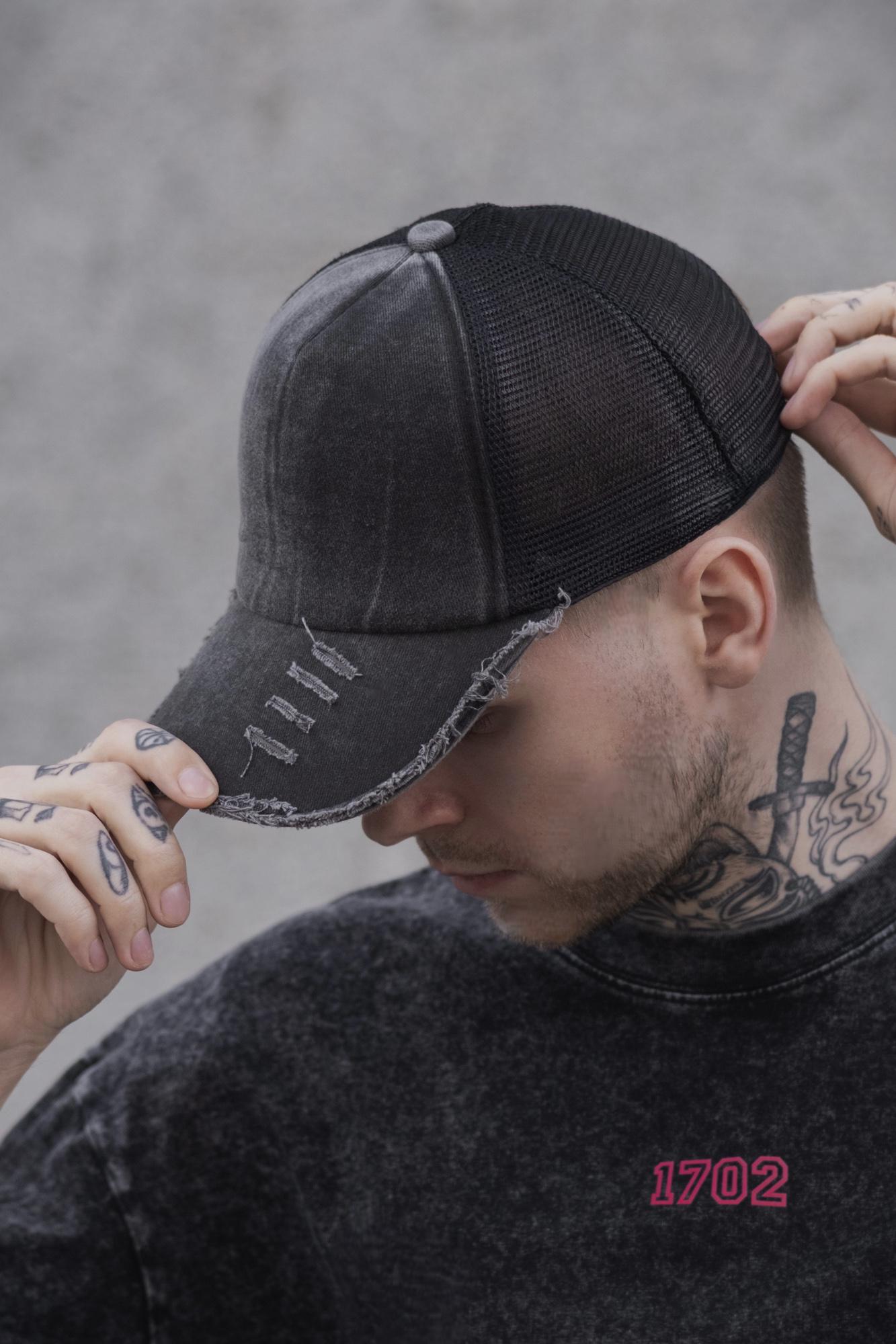 Бейсболка чоловіча сітка Without Fourpage Gray (8049568)