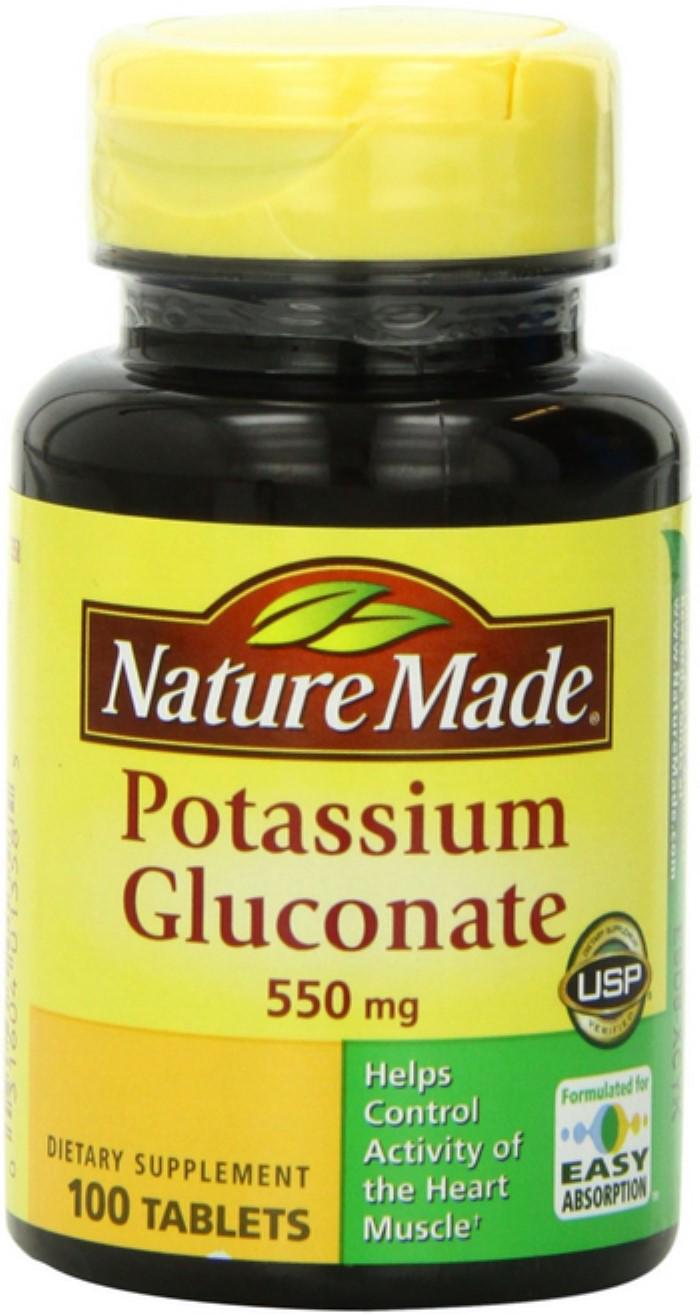 Калий Potassium Gluconate 550 mg 100 tablets Калий Potassium Gluconate 550 mg 100 tablets