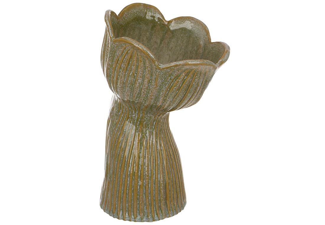 Ваза керамическая Tulip 14x11,5x22 см (148-014)