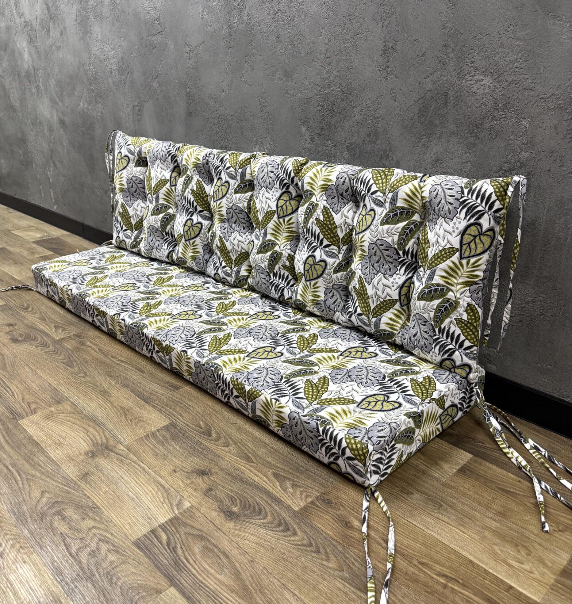 Матрас комбинированный Comfort Home Monstera на поддоны/качели/каркасы/садовая мебель панама 120х60х40х5 см