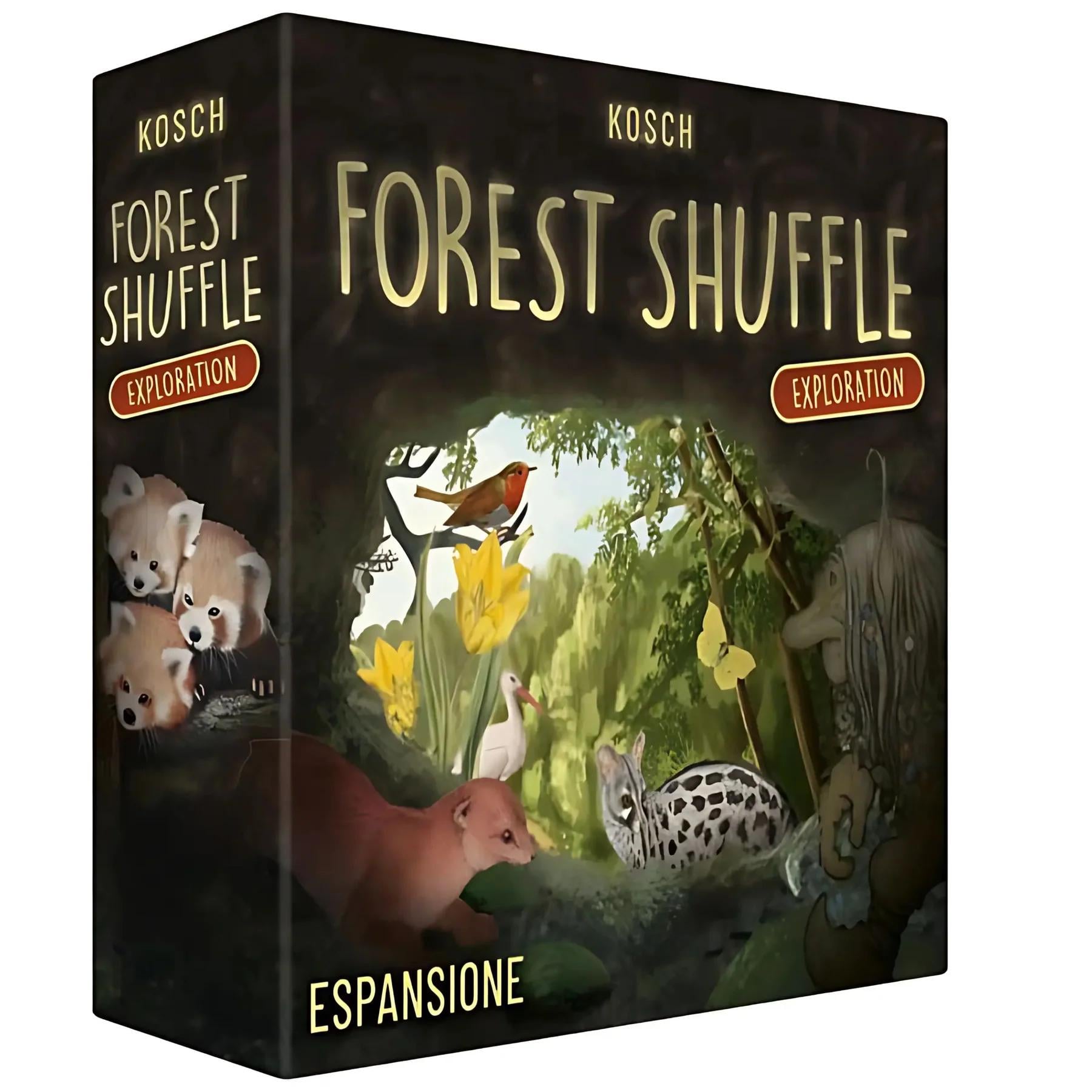 Доповнення до настільної гри Forest Shuffle Exploration Asmodee 55 нових карт 1–5 гравців від 10 років італійська версія (SKU-426)