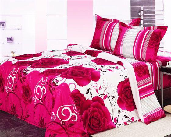 Комплект постельного белья Le Vele Violet Daily евро 200х220 см Розовый (lv-178)