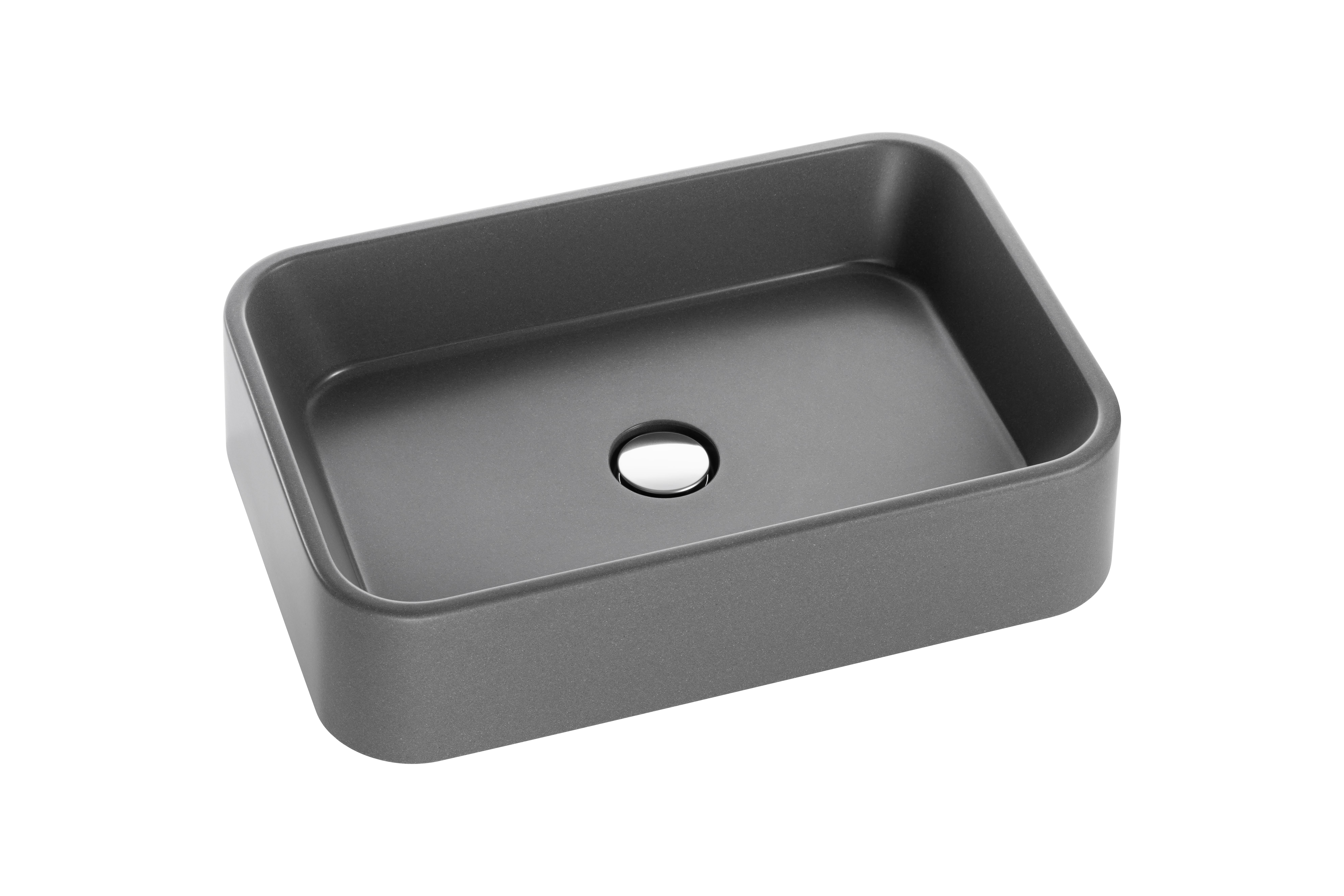 Раковина для ванної Granado Fabero 560х380х130х100 мм Graphite