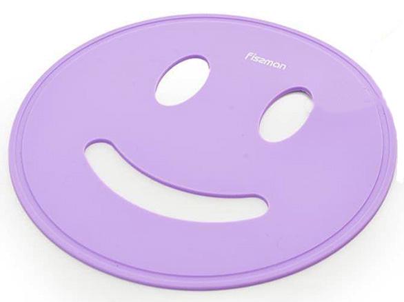 Підставка під гаряче Fissman Smile Ø 17 см силіконова Ліловий (FN-7540)