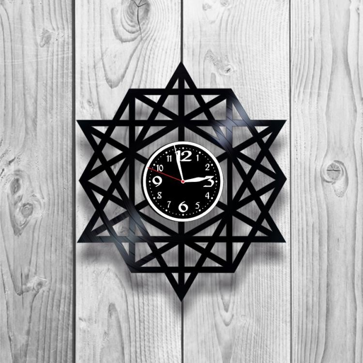 Часы настенные Лофт-ретро 0240 из виниловой пластинки