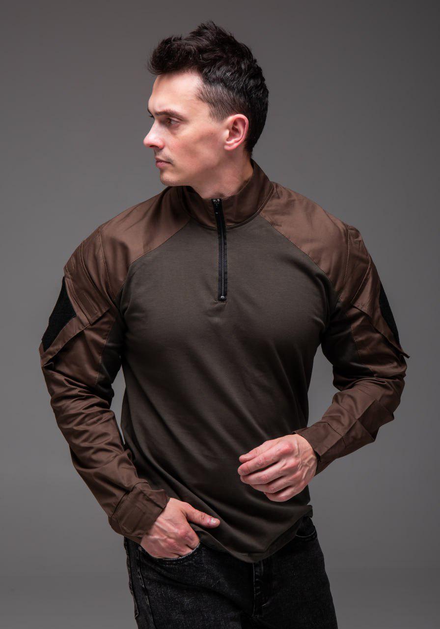 Рубашка мужская с карманами XL Хаки (2397/1/4) - фото 3 Рубашка мужская с карманами XL Хаки (2397/1/4) - фото 3