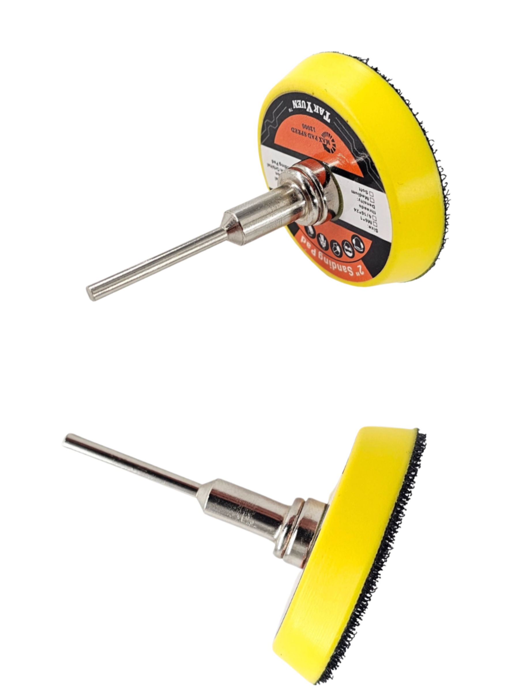 Держатель для алмазных шлифовальных кругов-черепашек на липучке под гравер/мини-болгарку Ø 50 мм (L0070) - фото 2